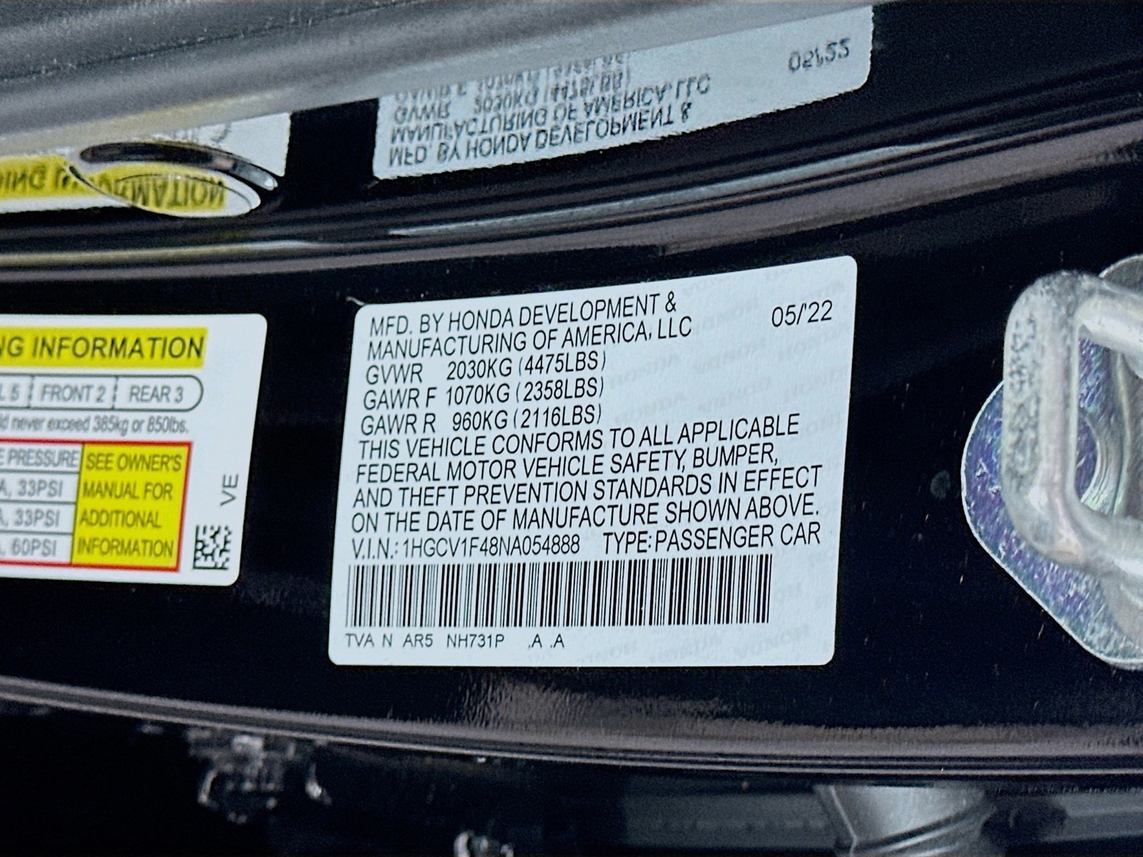 2022 Honda Accord Sedan - Photo 34