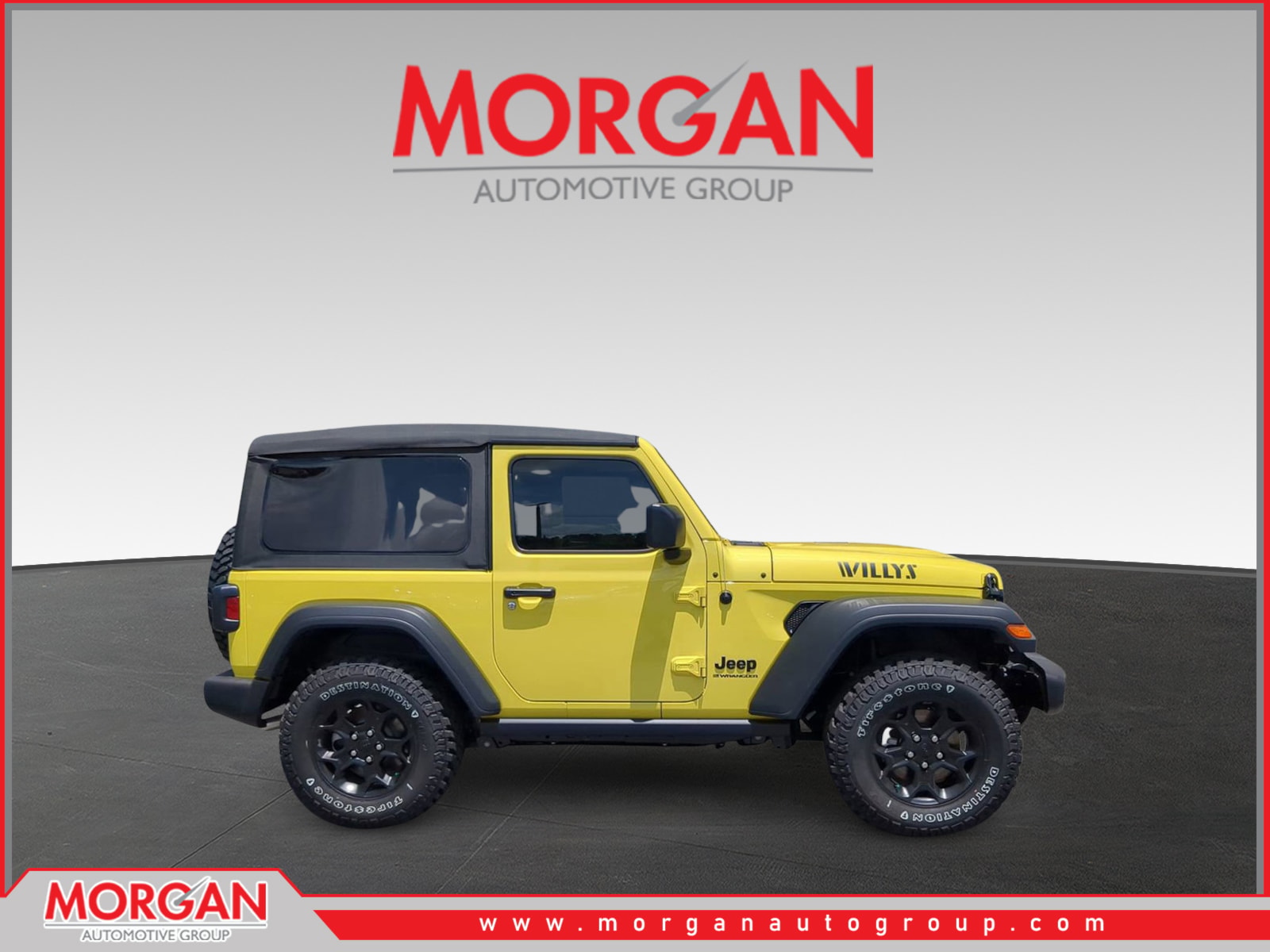 New 2023 Jeep Wrangler Willys Convertible in #W657319 | Morgan Auto Group